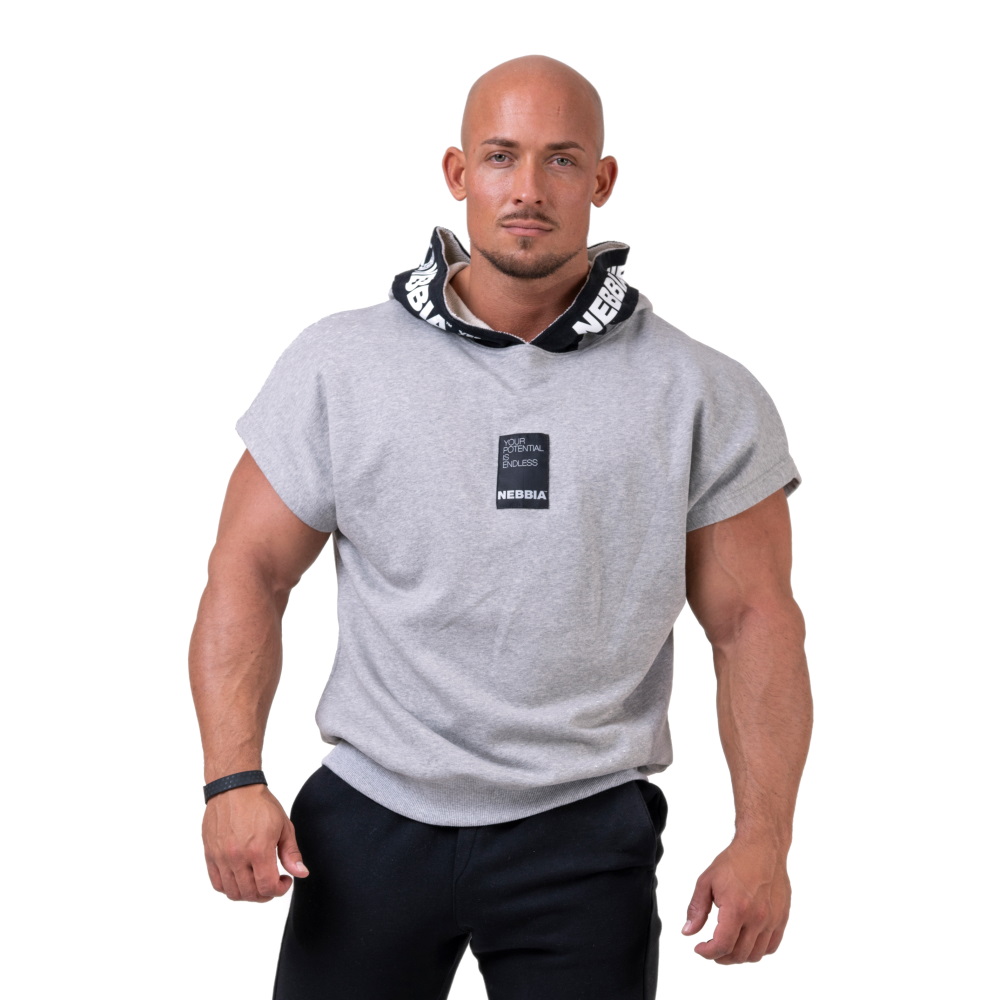 Obrázok NEBBIA Tričko Reg Top Hoodie Black  L