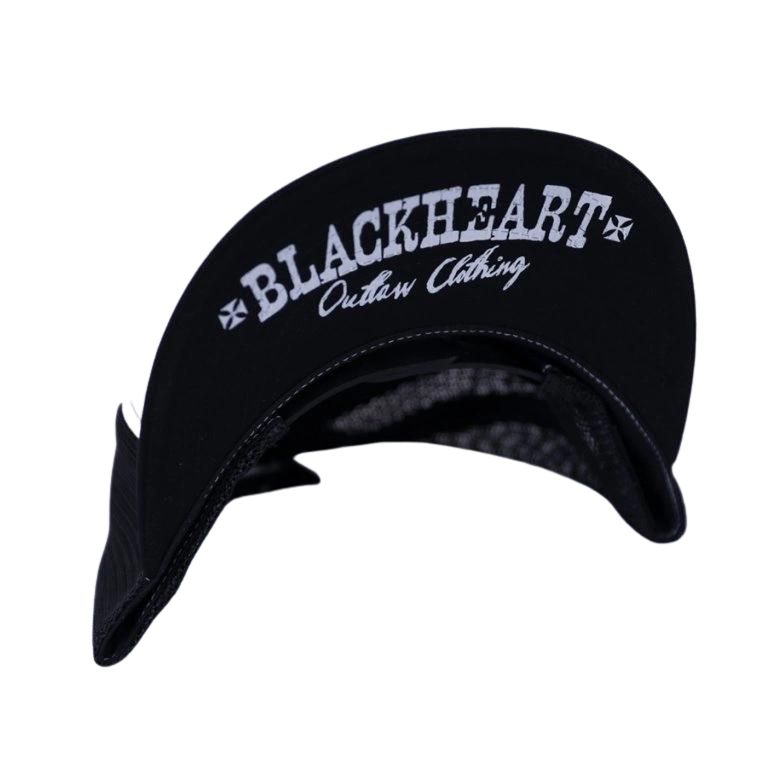 BLACK HEART Red Chopper Trucker