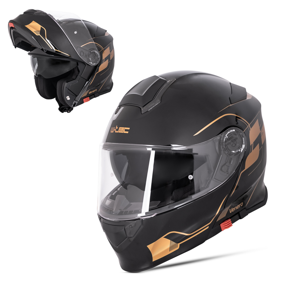 W-TEC Venero Glossy Black-Gold - XS (53-54)