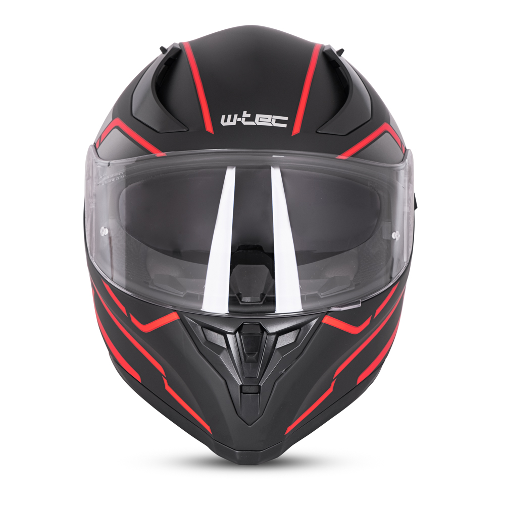 W-TEC Vesco Black Matt-Corsa Red - M (57-58)