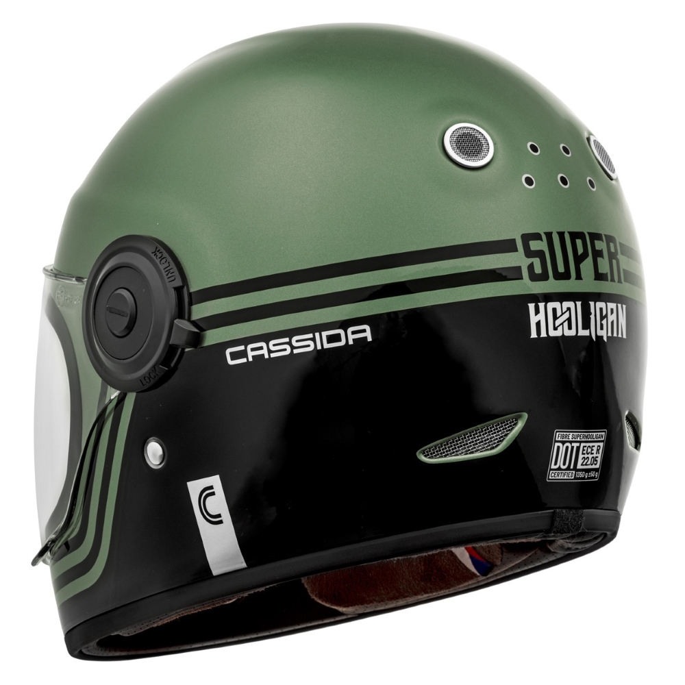 Cassida Fibre Super Hooligan čierna/metalická, zelená/šedá S (55-56)