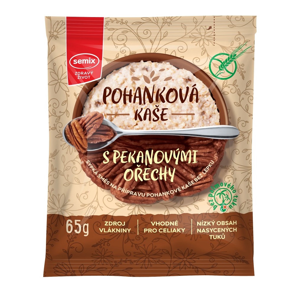 Obrázok SEMIX Pohánková kaša s pekanovými orechmi 65 g