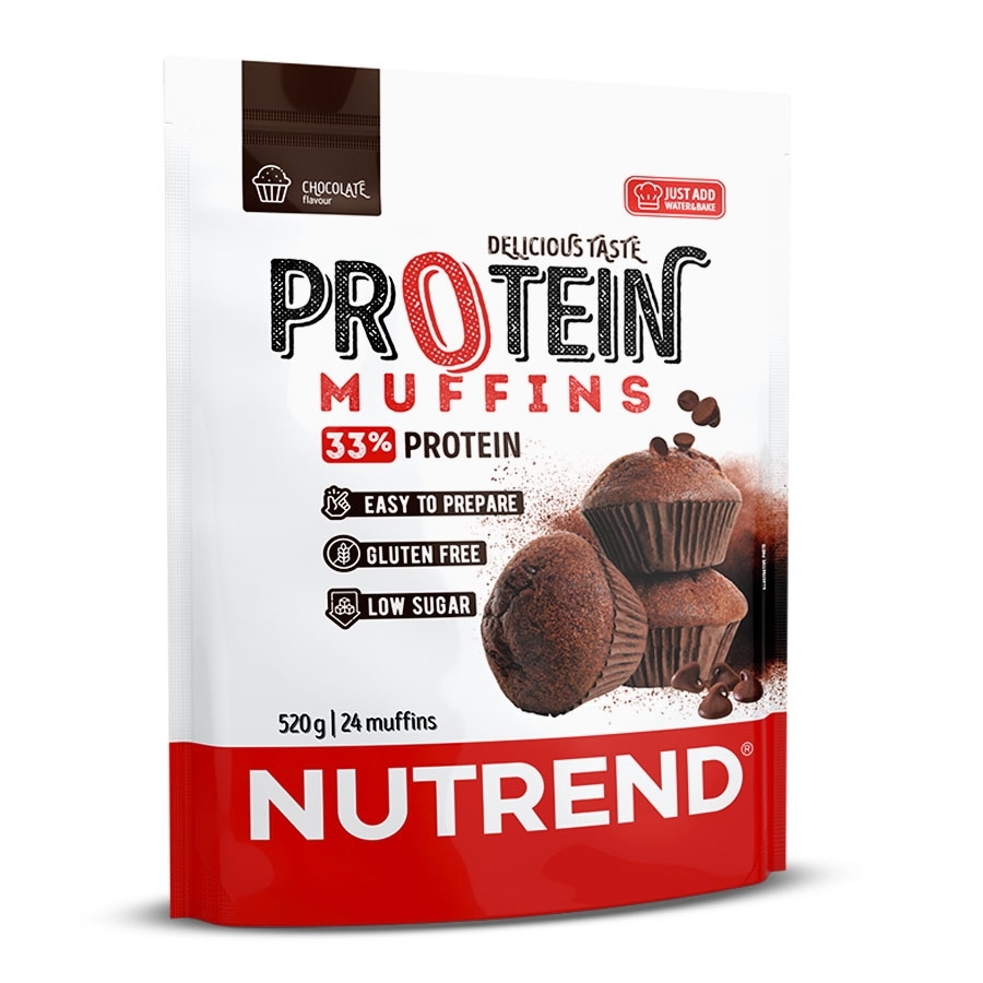 Nutrend Protein Muffins 520g vanilka s malinami