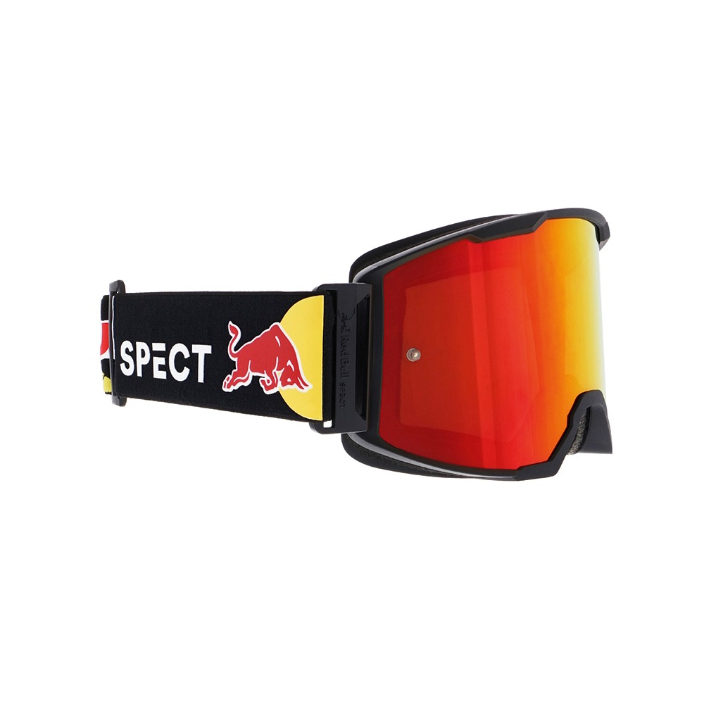 RedBull Spect Spect Strive, černé matné, plexi červené zrcadlové